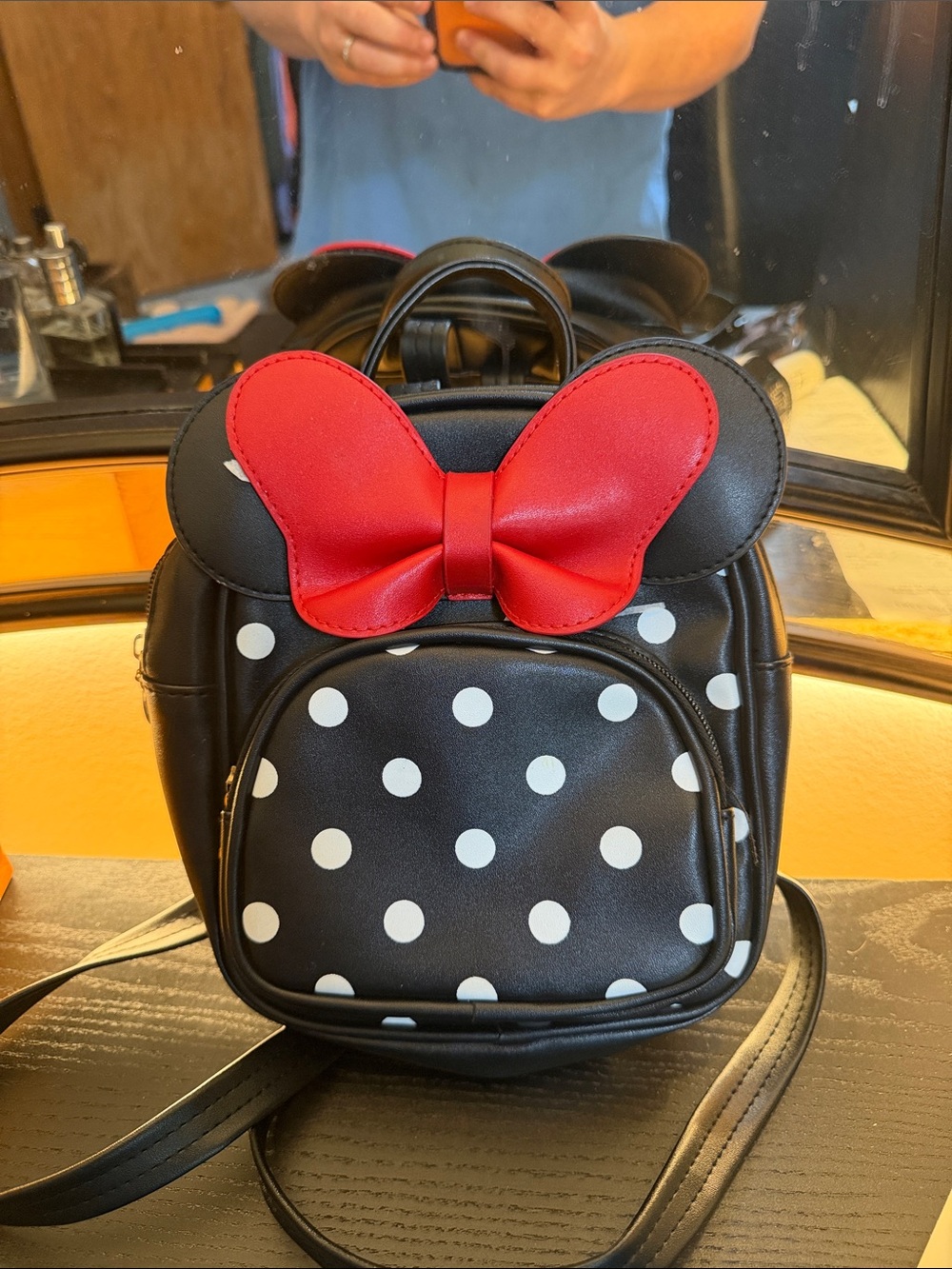 Disney Minnie Mouse Polka Dot Ear Mini Backpack